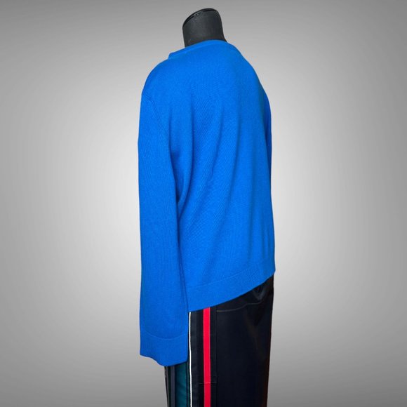 Hermes NWT 64% Cashmere 36% Cotton Womens Pullover Sweater EU Size 44 BLEU SMAL - Picture 7 of 11